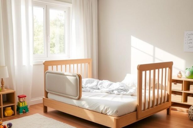 Toddler Floor Bed with Rails