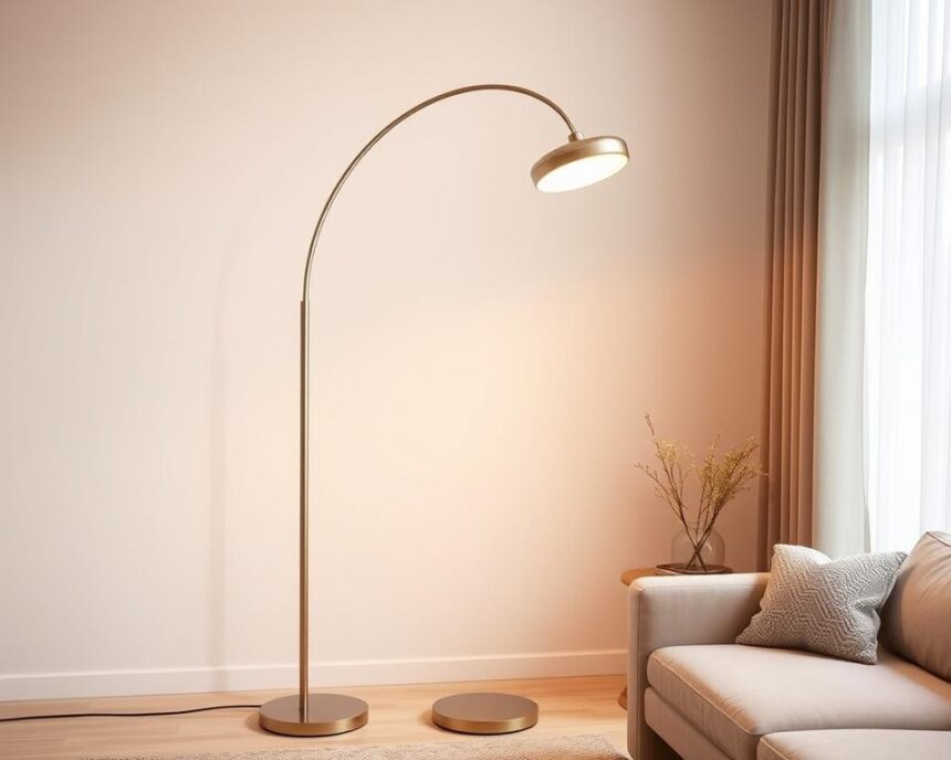 Arc Floor Lamp with Bottom Diffuser