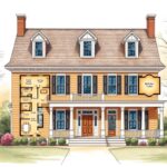 vintage colonial home floor plan