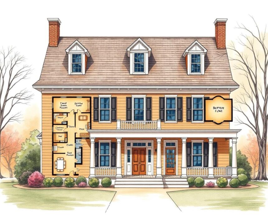 vintage colonial home floor plan